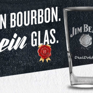 Gratis Glas mit Wunschname von Jim Beam