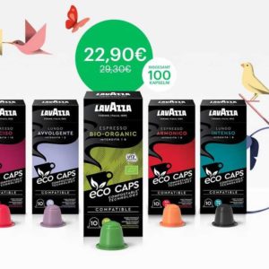 Lavazza: Probierpaket 100 Kapseln für Nespresso-System (22,90 € inklusive Versand)