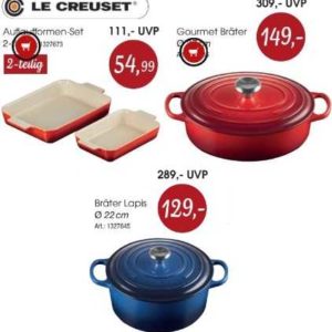 [Sammeldeal] LE CREUSET - Auflaufform KLASSIK 2er Set (26 + 32 cm) 60,48€ statt 74,99€ | La Marmite SIGNATURE (Ø 24 cm) 116,49€ statt 149€ | SIGNATURE Bräter rund (Ø 22 cm) 134,49€ statt 175,90€ | SIGNATURE Bräter oval (Ø27 cm) ab 154,49€ statt 189€ | Preise inkl. Versand