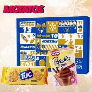 Motatos Adventskalender für 24,80€ + TUC Kekse + Dessert-Creme