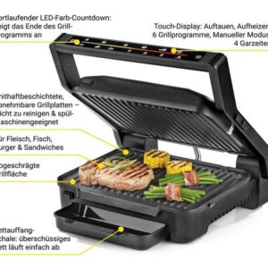 N8WERK Kontaktgrill | 6 Programme | 2000 Watt | 54,94€ statt 79,99€