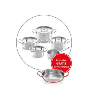 Fissler Original Profi Collection Topfset + gratis Servierpfanne 6-teilig ab 293,85€ (statt 448€)