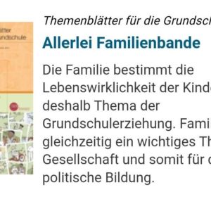 Gratis Grundschul-Themenblätter &#034;Allerlei Familiebande&#034;