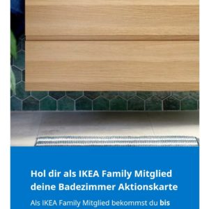 Ikea Aktionsgutschein für Badezimmereinrichtung für Family Mitglieder