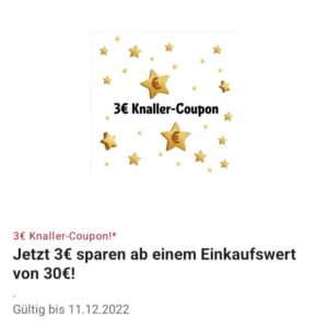 3 EUR Rabatt in der REWE App