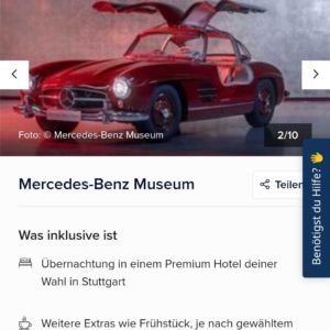 Mercedes Benz Museum ab 48 Euro inklusive eine Übernachtung im Hotel