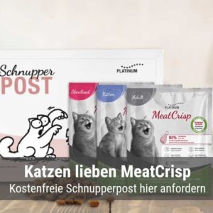 PLATINUM Katzennahrung Schnupperpost kostenfrei bestellen