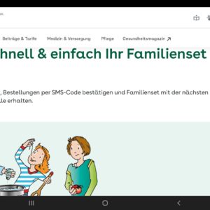 Wieder verfügbar:Jetzt schnell &amp; einfach Ihr Familienset sichern. Nur AOK Bayern, sorry