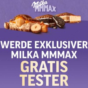 Gratis testen: Milka MMMAX 250g-300g Tafel *Bewerbung nötig*