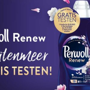 Gratis testen - Perwoll Renew Blütenmeer Waschmittel