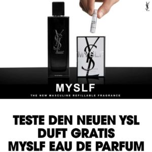 GRATIS Herrenduft (neu) MYSLF EAU DE PARFUM von YSL Beauty (Gewinnspiel)