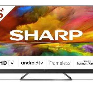 Sharp 55EQ3EA QLED 4K UHD Android TV | 434,15€ statt 659,14€ | 55 Zoll (139cm) | Quantum Dot | Harman Kardon | Dolby Atmos | HDR10 | HDMI 2.1 mit eARC, VRR und ALLM | Google Assistant Sprachsteuerung