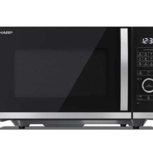 SHARP YC-QG254AE-B Mikrowelle mit Grill | 168,99€ statt 199€ | 25 L | Mikrowelle 900W | Grill 1000W | Garraumart: Flachbett (ohne Drehteller) | 10 Leistungsstufen