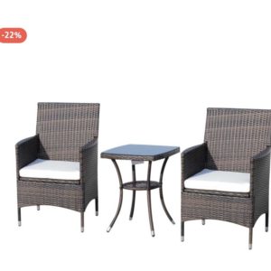 Outsunny Rattan-Sitzgruppe als 3-teiliges Set für 169,99€ (statt 200€)