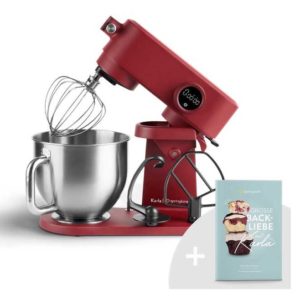 Springlane Karla Küchenmaschine inkl. Rührwerkzeug, Rührschüssel, Spritzschutz (800W) Rot für 79,20€ statt 99€