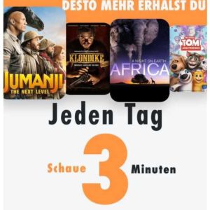 GRATIS *täglich* einen *Gutschein für einen Film* für Huawei- oder Honor-Kunden mit Huawei Video App für 3 Minuten Trailer schauen