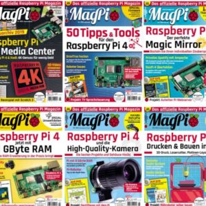 GRATIS alle 6 MagPi-Ausgaben des Jahrgangs 2020 &#043; alle 20 Ausgaben von 05/16 - 06/19 kostenlos als PDF zum Download