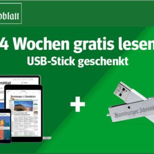 GRATIS &#034;Hamburger Abendblatt&#034; 4 Wochen kostenlos und selbstkündigend &#043; USB-Stick gratis