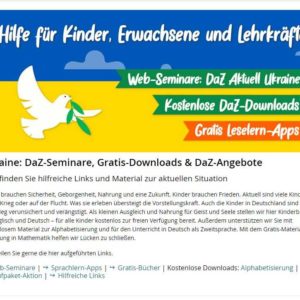 GRATIS Hilfe für Kinder, Erwachsene und Lehrkräfte (z. B. Alphabetisierung, Mathematik, etc.) aus der Ukraine