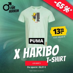 "PUMA x HARIBO Herren T-Shirt" 532763-77 für nur 13,99€ bei SportSpar + VSK