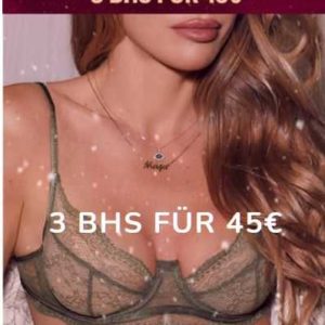 50% sparen - 3 BHs bei Hunkemöller im SALE für nur 45€ statt bis zu 98,97€