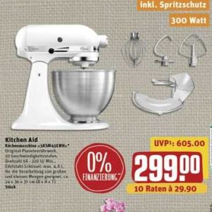 (Offline) Rewe-Center: Kitchen Aid Classic 5KSM45EWH für 299,-€ (statt 463,-€)