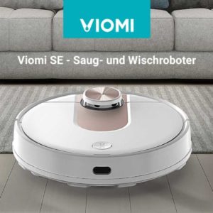 Viomi SE Saugroboter mit Wischfunktion | 149€ statt 189,89€ | Saugleistung 2200 Pa | 12 Laser Distanz Sensoren (LDS) | App-Steuerung | weiß-champagne