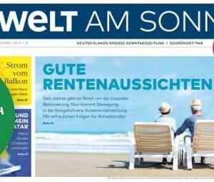 Welt am Sonntag 8 Wochen gratis &amp; unverbindlich testen