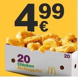 McDonald&#039;s App: 20er Chicken Nuggets für 4,99€ (auch als Spicy Chicken Nuggets)