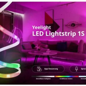 Yeelight Smart LED RGB Lightstrip 1S | 33,74€ statt 44,99€ | 2m | 16 Mio. Farben | Musik-Synchronisation | Amazon Alexa, Google Assistant, Apple HomeKit, Razer Chroma RGB &amp; Samsung Smart Things kompatibel