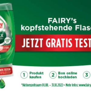 GRATIS: Fairy Handspülmittel kostenlos testen