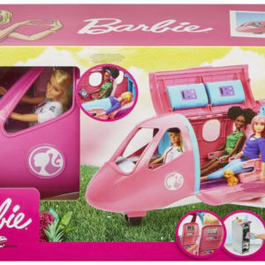 Barbie GJB33 - Reise Traumflugzeug Flugzeug mit Puppe und Zubehör für 59,99 € bei Amazon statt 69,60€ inkl Versand