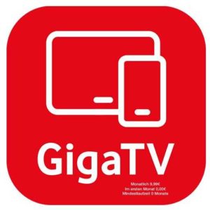 Vodafone GigaTV (App) 1 Monat gratis