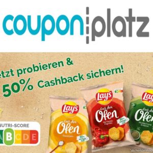 Lay’s aus dem Ofen für 0,50€ bei Penny Dank 50% Cashback von Couponplatz (02.01. - 07.01.2023)