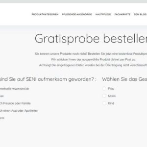 Seini Gratis Inkontinenzprodukt Probe