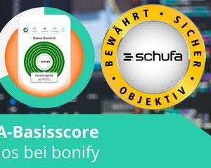 Digitale SCHUFA-Basisscore-Auskunft dauerhaft kostenlos mit Bonify App