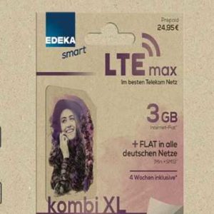 [Hammer!] Kostenloses EDEKA smart Starterset bis zu 3GB LTE im Telekom Netz inklusive