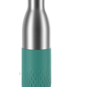 Prime Day: Emsa Bludrop Thermos-Trinkflasche in Petrol (blaugrün) | N31102 | Edelstahl | 0,7 L | Hält 24h Kalt / 12h Heiß | Quick-Press Verschluss