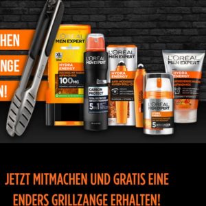 GRATIS Enders Grillzange beim Kauf von  L‘Oréal Men Expert Produkte im Wert von mind. 11€