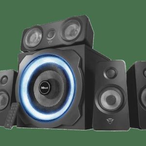 Saturn: TRUST GXT 658 Tytan 5.1 Surround-Lautsprechersystem mit Subwoofer und LED-Beleuchtung - Schwarz (€77 statt €102)