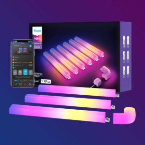 Govee Glide LED Wandleuchten ✔️ RGBIC Wandleuchten ✔️ Funktioniert mit Alexa &amp; Google Assistant ✔️ Gaming und Streaming ✔️ Mehrfarbige Glide Wandleuchten ✔️ 6 Stück