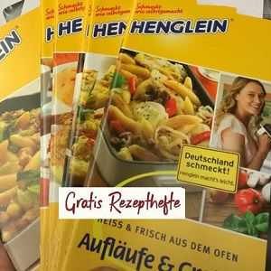 9 Rezepthefte gratis von Henglein