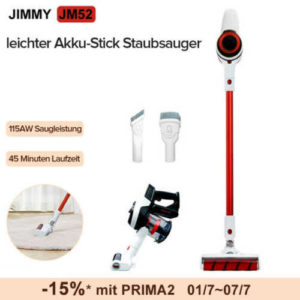 Akkustaubsauger Jimmy JM52 45min Laufzeit, 17000Pa