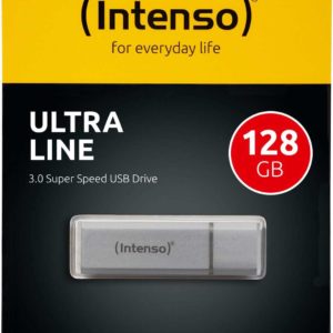 USB-Stick INTENSO Ultra Line, 128 GB, 35 MB/s, USB 3.0 Silber