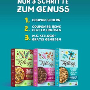 GRATIS W.K. Kellogg bei REWE Center via Couponplatz