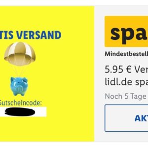 LIDL: Gratis Versand ab 79€