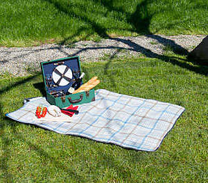 Fleece-Picknick-Decke mit wasserabweisender Unterseite, 140 x 100 cm gratis (VSK 4,90 €) statt 6,90 € (VSK 1.95 €)