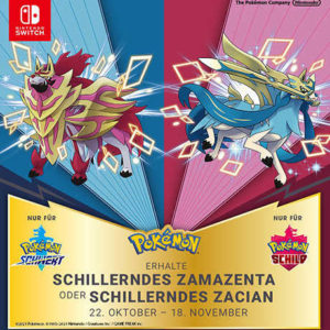 GRATIS &#034;Shiny Zacian&#034; &amp; &#034;Shiny Zamazenta&#034; für *Pokémon* Schwert bzw. Schild kostenlos