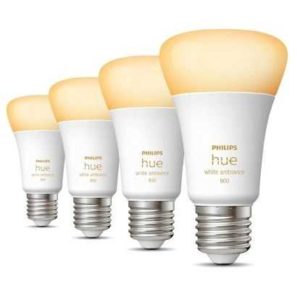 4X Philips Hue White Ambiance E27 Smart LED Birne 570lm warm-/kaltweiß für 37,81€ (statt 58€)