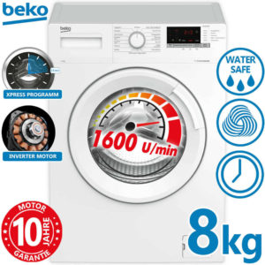 eBay: Beko WML81633NP1 Waschmaschine 8 kg Frontlader 1600 U/min Waschvollautomat Inverter Motor